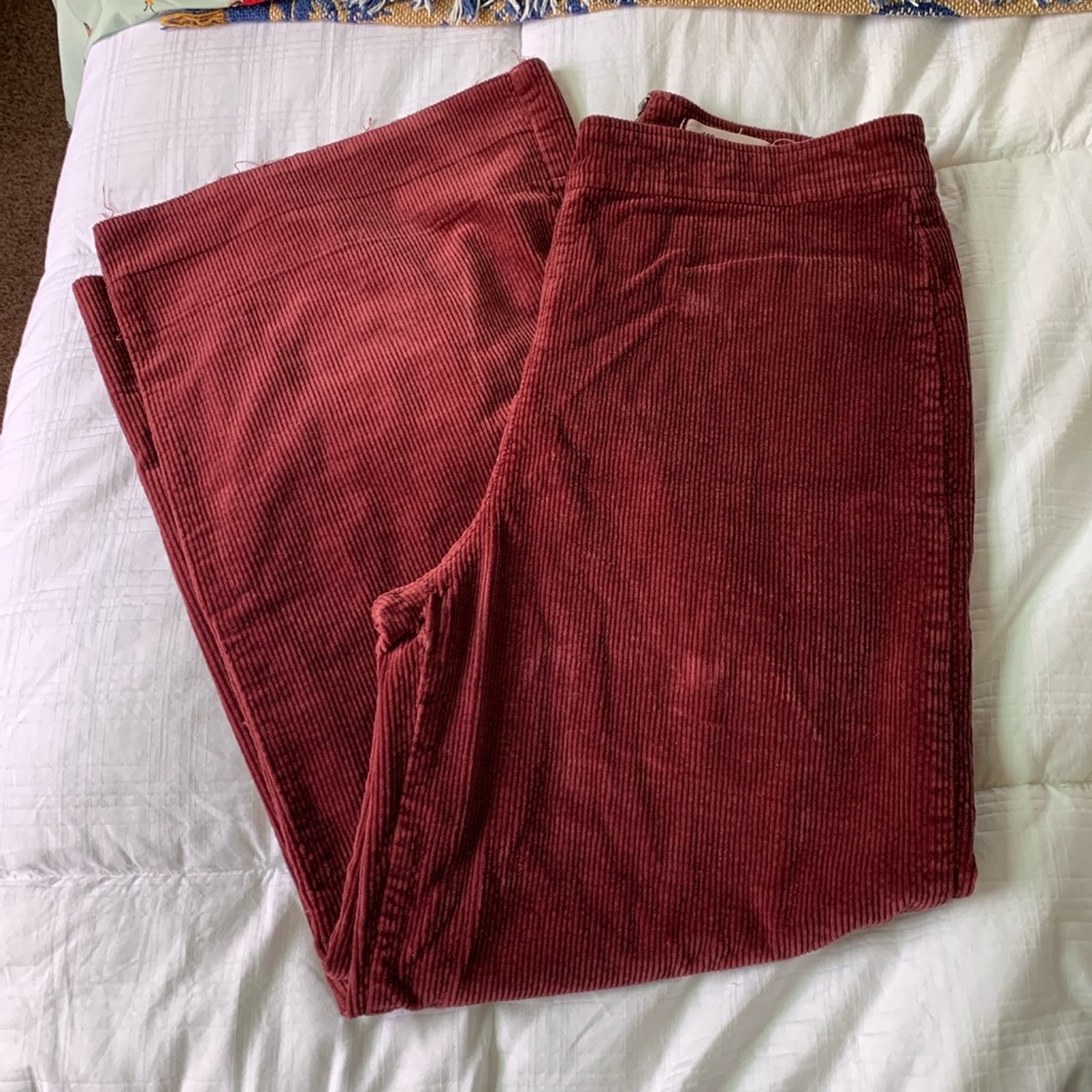 Madewell burgundy corduroy pants